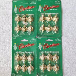 NEW 4 x Vintage 'The Christmas Collection' Mini Tree Ornament Set